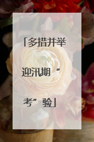 多措并举 迎汛期“考”验