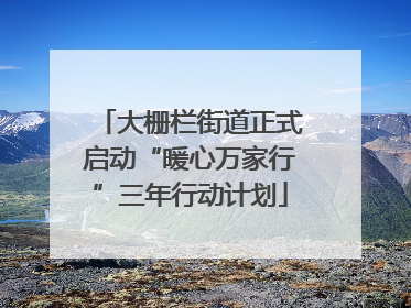 大栅栏街道正式启动“暖心万家行”三年行动计划