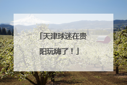 天津球迷在贵阳玩嗨了!