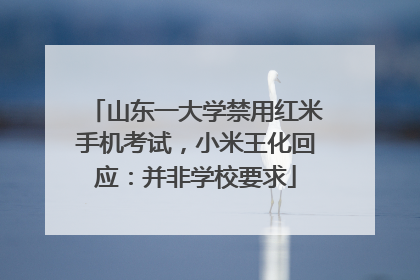 山东一大学禁用红米手机考试，小米王化回应：并非学校要求