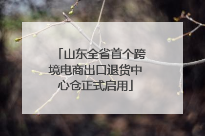 山东全省首个跨境电商出口退货中心仓正式启用