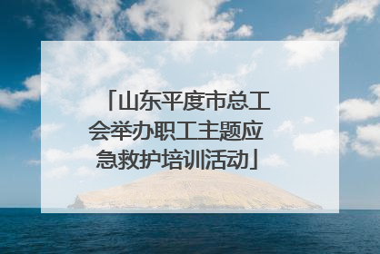 山东平度市总工会举办职工主题应急救护培训活动