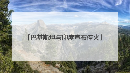 巴基斯坦与印度宣布停火