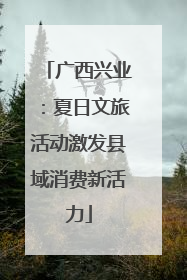 广西兴业：夏日文旅活动激发县域消费新活力