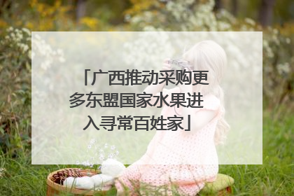 广西推动采购更多东盟国家水果进入寻常百姓家