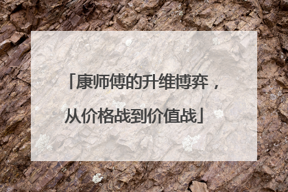 康师傅的升维博弈，从价格战到价值战