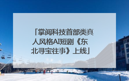 掌阅科技首部类真人风格AI短剧《东北寻宝往事》上线