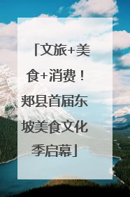 文旅+美食+消费！郏县首届东坡美食文化季启幕