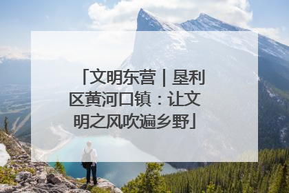 文明东营｜垦利区黄河口镇：让文明之风吹遍乡野