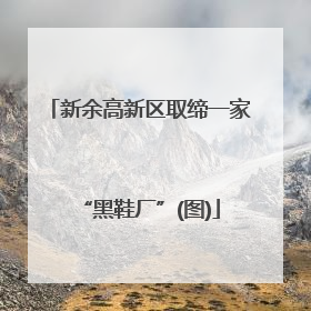 新余高新区取缔一家“黑鞋厂”(图)