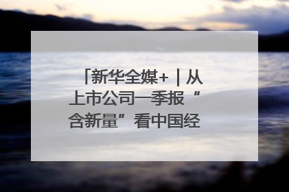 新华全媒+｜从上市公司一季报“含新量”看中国经济发展向“新”