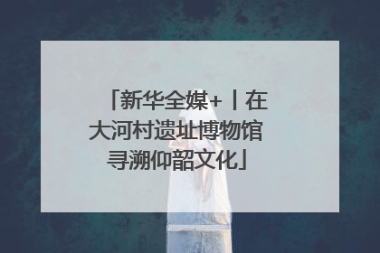 新华全媒+丨在大河村遗址博物馆寻溯仰韶文化