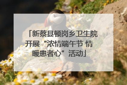 新蔡县顿岗乡卫生院开展“浓情端午节 情暖患者心”活动
