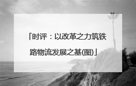 时评：以改革之力筑铁路物流发展之基(图)