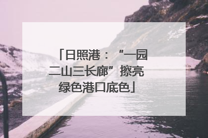 日照港：“一园二山三长廊”擦亮绿色港口底色