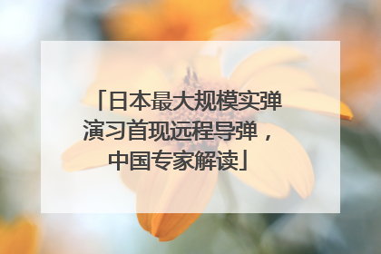 日本最大规模实弹演习首现远程导弹，中国专家解读