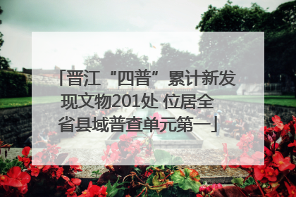 晋江“四普”累计新发现文物201处 位居全省县域普查单元第一