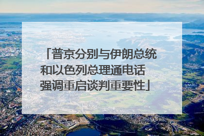 普京分别与伊朗总统和以色列总理通电话 强调重启谈判重要性