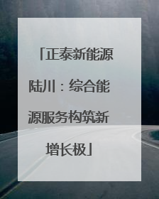 正泰新能源陆川：综合能源服务构筑新增长极