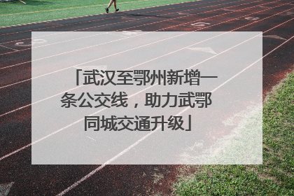 武汉至鄂州新增一条公交线，助力武鄂同城交通升级
