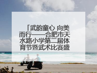 武韵童心 向美而行——合肥市天水路小学第二届体育节暨武术比赛盛大开幕