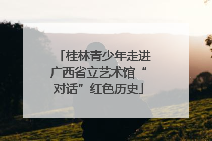 桂林青少年走进广西省立艺术馆“对话”红色历史