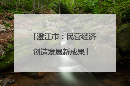 澄江市：民营经济创造发展新成果