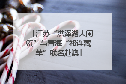 江苏“洪泽湖大闸蟹”与青海“祁连藏羊”联名赴澳