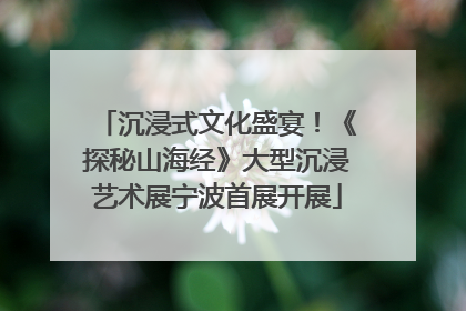 沉浸式文化盛宴！《探秘山海经》大型沉浸艺术展宁波首展开展