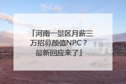 河南一景区月薪三万招募颜值NPC？最新回应来了