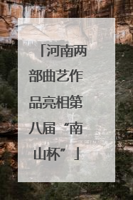 河南两部曲艺作品亮相第八届“南山杯”