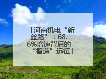 河南机电“新丝路”：68.6%增速背后的“智造”远征