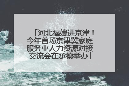 河北福嫂进京津！今年首场京津冀家庭服务业人力资源对接交流会在承德举办