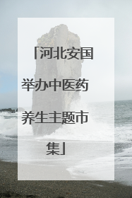河北安国举办中医药养生主题市集