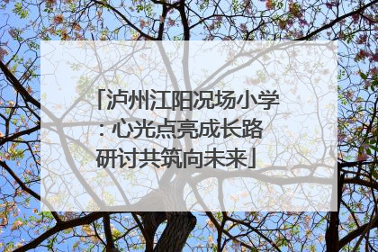 泸州江阳况场小学：心光点亮成长路 研讨共筑向未来