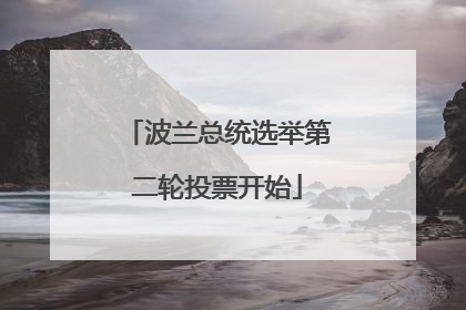 波兰总统选举第二轮投票开始