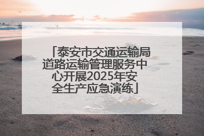 泰安市交通运输局道路运输管理服务中心开展2025年安全生产应急演练