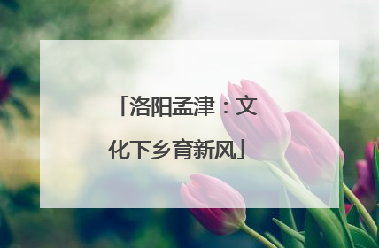 洛阳孟津：文化下乡育新风