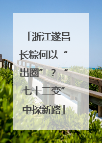 浙江遂昌长粽何以“出圈”？“七十二变”中探新路