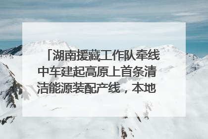 湖南援藏工作队牵线中车建起高原上首条清洁能源装配产线，本地大学生成车间检验员