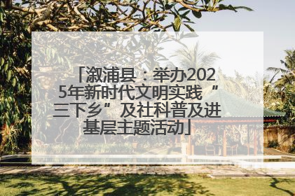 溆浦县：举办2025年新时代文明实践“三下乡”及社科普及进基层主题活动
