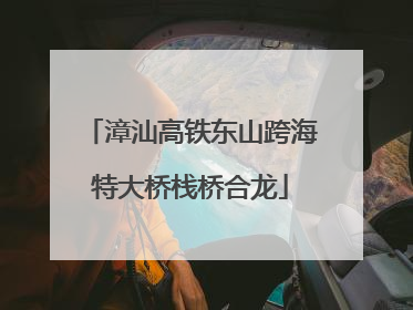 漳汕高铁东山跨海特大桥栈桥合龙