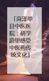菏泽单县中医医院：研学游里感受中医药传统文化