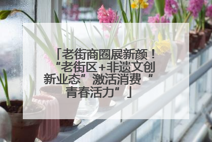 老街商圈展新颜！“老街区+非遗文创新业态”激活消费“青春活力”