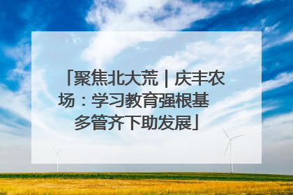 聚焦北大荒｜庆丰农场：学习教育强根基 多管齐下助发展