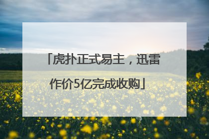 虎扑正式易主，迅雷作价5亿完成收购
