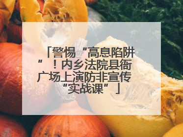 警惕“高息陷阱”！内乡法院县衙广场上演防非宣传“实战课”