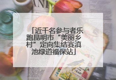 近千名参与者乐跑昆明市“美丽乡村”定向集结赛滇池绿道福保站