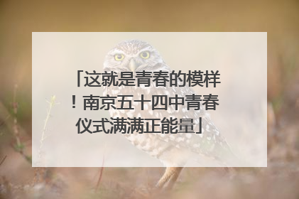 这就是青春的模样！南京五十四中青春仪式满满正能量
