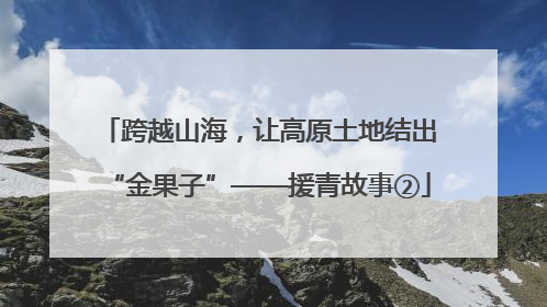 跨越山海，让高原土地结出“金果子”——援青故事②